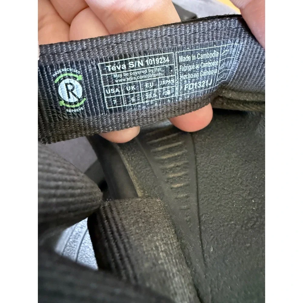 Teva hurricane black sandals athletic outdoor Gorpcore